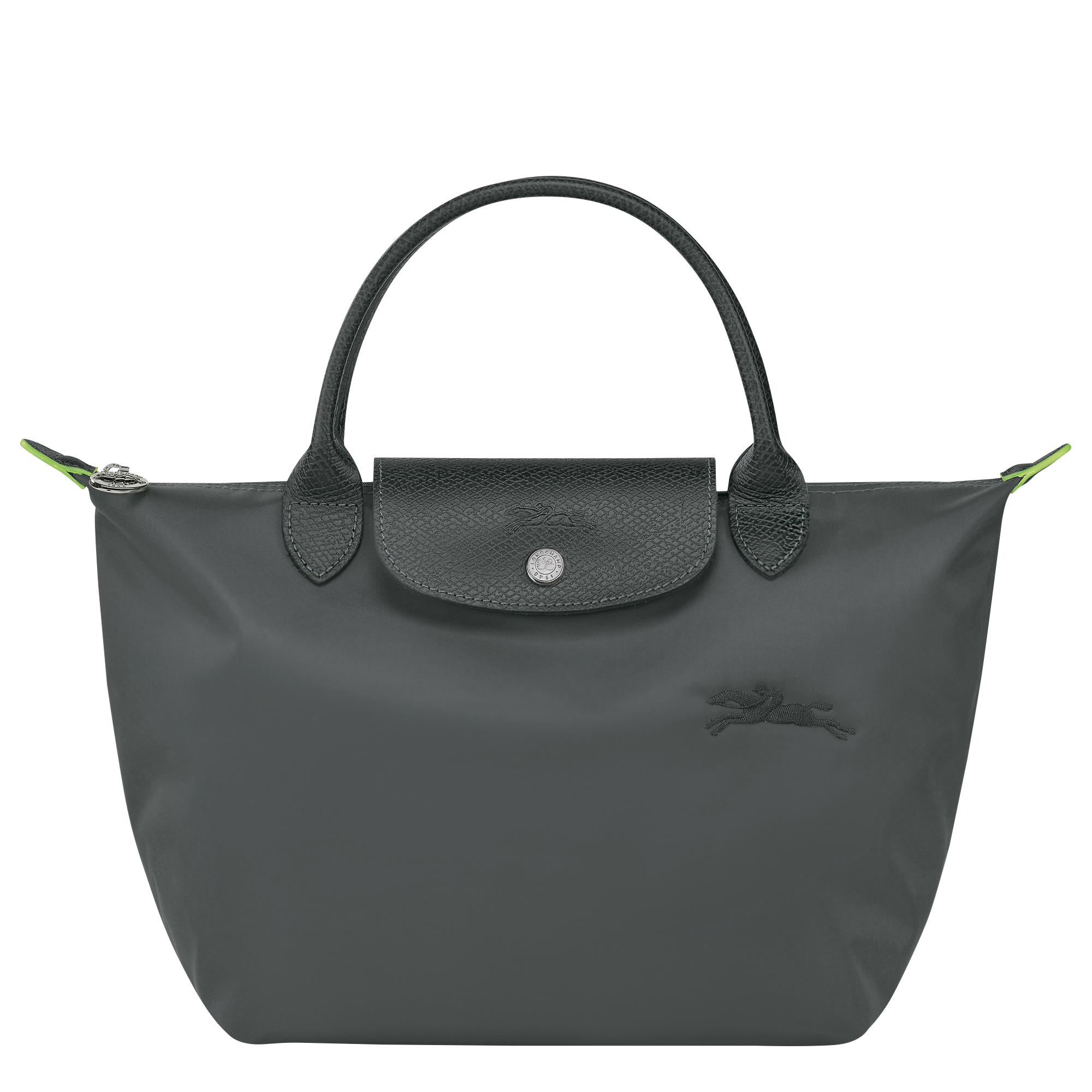 Buy Longchamp Le Pliage Green S Handbag Graphite in Kuwait